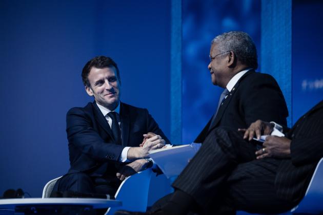 Wavel Ramkalawan et Emmanuel Macron